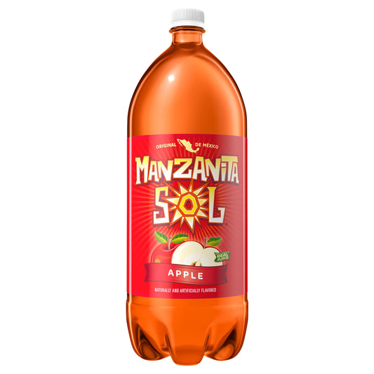Manzanita Sol Soda Apple Naturally & Artificially Flavored 2 L