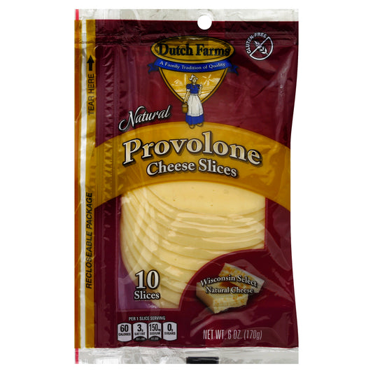 Dutch Farms Cheese Slices 10 ea - Provolone Slice