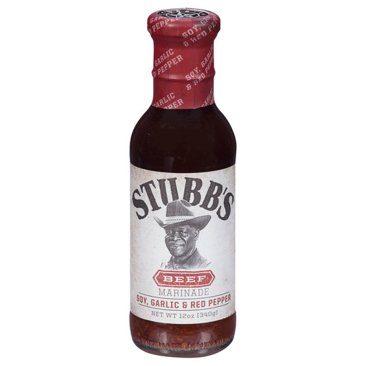 Stubb's Marinade Garlic, Soy & Red Pepper, 12 oz