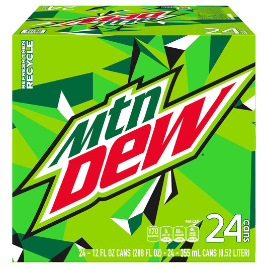 Mtn Dew Soda Citrus 12 Fl Oz 24 Count - 24 - 12 FL OZ CANS