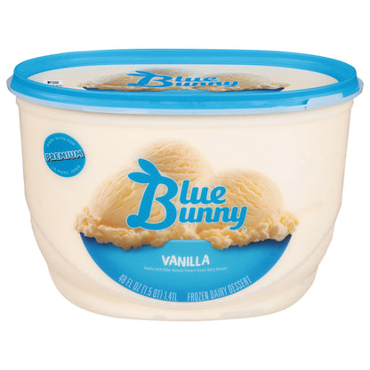 Blue Bunny Premium Vanilla Frozen Dessert, 48 fl oz
