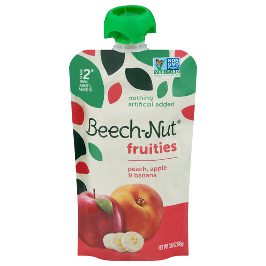 Beech-Nut Fruities Stage 2 Peach, Apple & Banana 3.5 oz