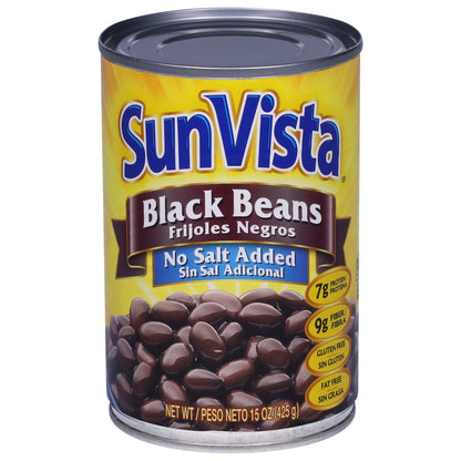 SunVista No Salt Added Black Beans 15 oz