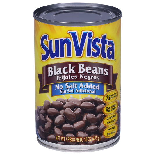 SunVista No Salt Added Black Beans 15 oz