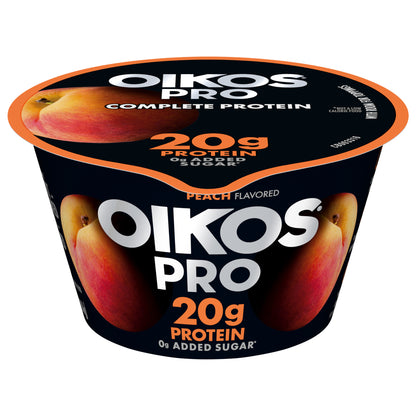 Oikos Pro 20g Protein, Peach Yogurt-Cultured Dairy Product, 5.3 OZ Cup