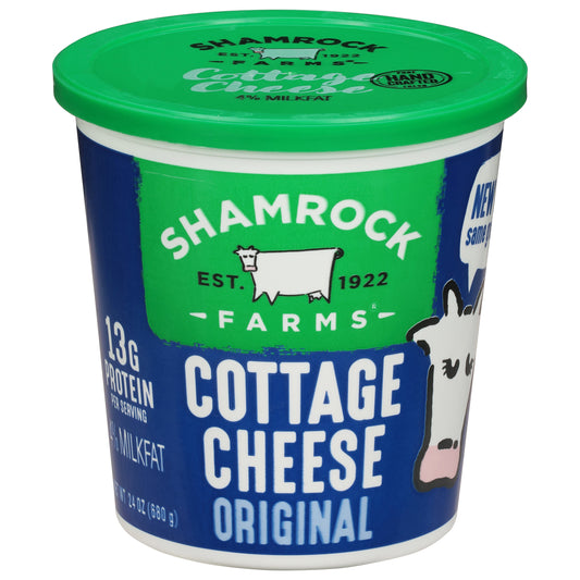 Shamrock Farms 4% Milkfat Original Cottage Cheese 24 oz