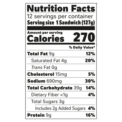 Hot Pockets Hickory Ham & Cheddar Frozen Snacks in a Crispy Buttery Crust, Frozen Ham and Cheese Sandwiches, 12 Count 54 oz.