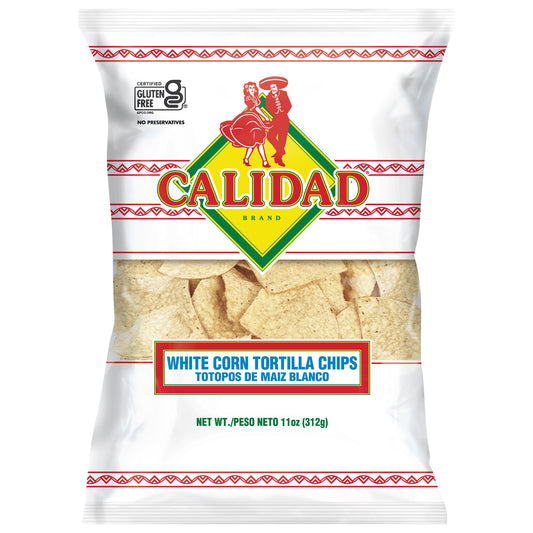 Calidad White Corn Tortilla Chips, 11 oz