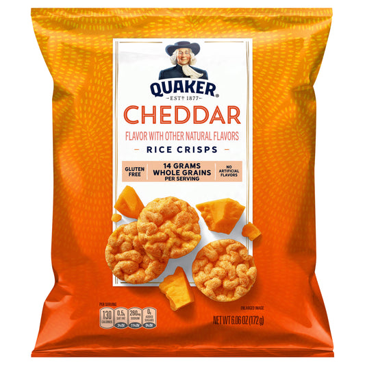 Quaker Rice Crisps Cheddar 6.06 Oz