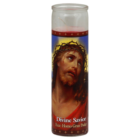 St Jude Candle 1 ea - Divine Savior Red Wax