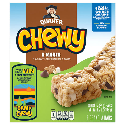 Quaker Chewy S'mores Granola Bars 8 - 0.84 oz Bars