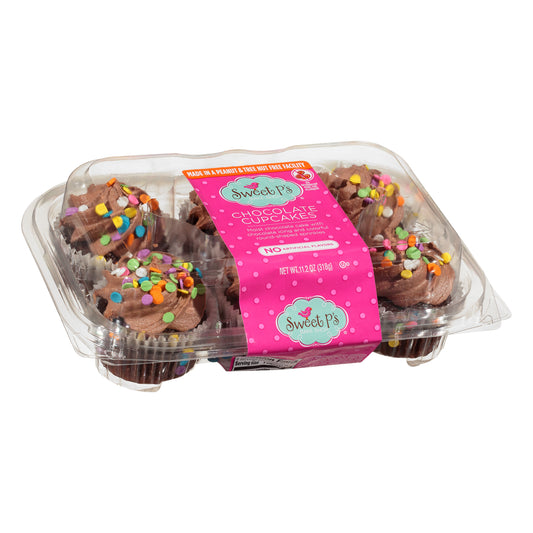 Sweet P's Bake Shop Chocolate Cupcakes 6 ea