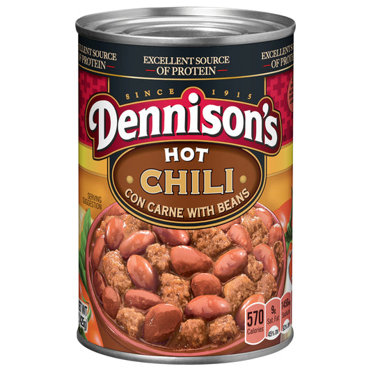 Dennison's Hot Chili Con Carne with Beans, 15 Ounce