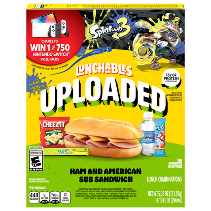 Lunchables Uploaded Ham and American Sub Sandwich Lunch Combinations 1 ea