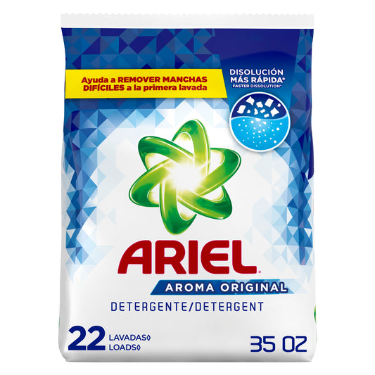 Ariel Laundry Detergent Powder, Original, 22 Loads 35 oz