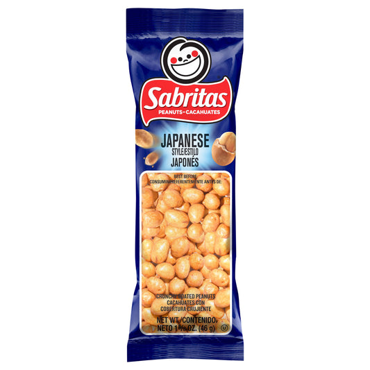 Sabritas Crunchy Coated Peanuts Japanese Style 1 5/8 Oz