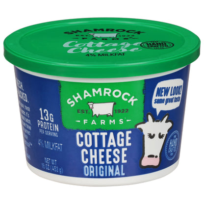 Shamrock Farms 4% Milkfat Original Cottage Cheese 16 oz