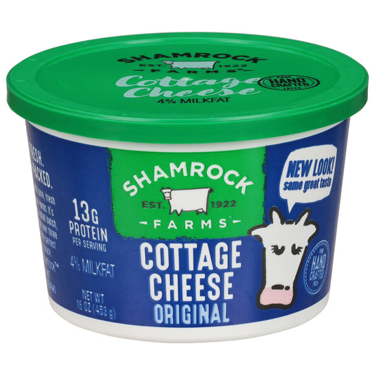 Shamrock Farms 4% Milkfat Original Cottage Cheese 16 oz