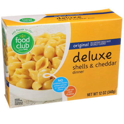 Original In A Cheddar Cheese Sauce Deluxe Shells & Cheddar Dinner - NET WT 12 OZ 340g