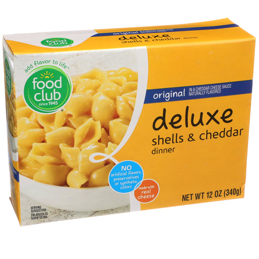 Original In A Cheddar Cheese Sauce Deluxe Shells & Cheddar Dinner - NET WT 12 OZ 340g