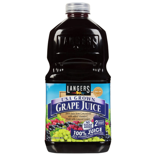 Langers No Sugar Added Grape 100% Juice from Concentrate 64 fl oz