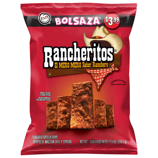 Rancheritos Flavored Tortilla Chips Chili And Spices 7 5/8 Oz