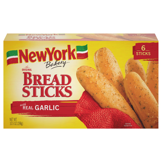 New York Bakery® Bread Sticks with Real Garlic 10.5 oz. Box