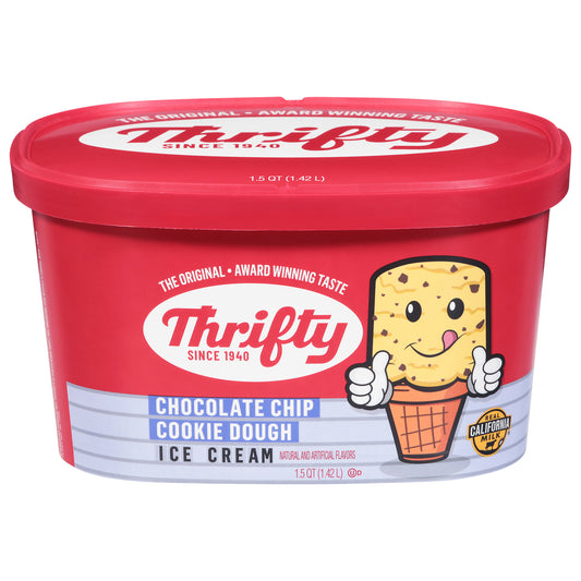 Thrifty Chocolate Chip Cookie Dough Ice Cream 1.5 qt