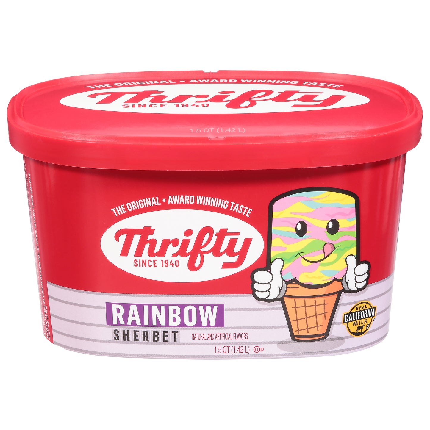 Thrifty Rainbow Sherbet 1.5 qt