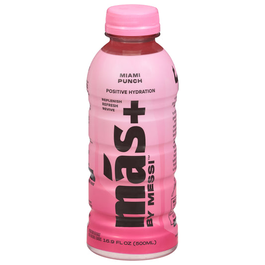 Mas+ by Messi Miami Punch Hydration Beverage 16.9 fl oz
