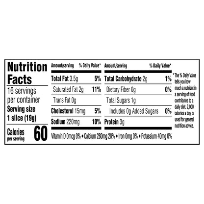 Kraft Singles Sharp Cheddar Slices, 16 ct Pack