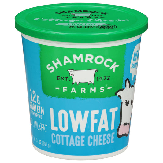 Shamrock Farms Lowfat 2% Milkfat Cottage Cheese 24 oz