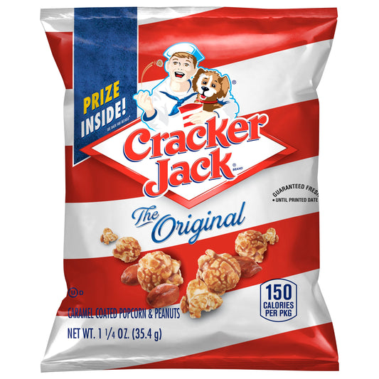 Cracker Jack Caramel Coated Popcorn & Peanuts The Original 1 1/4 Oz