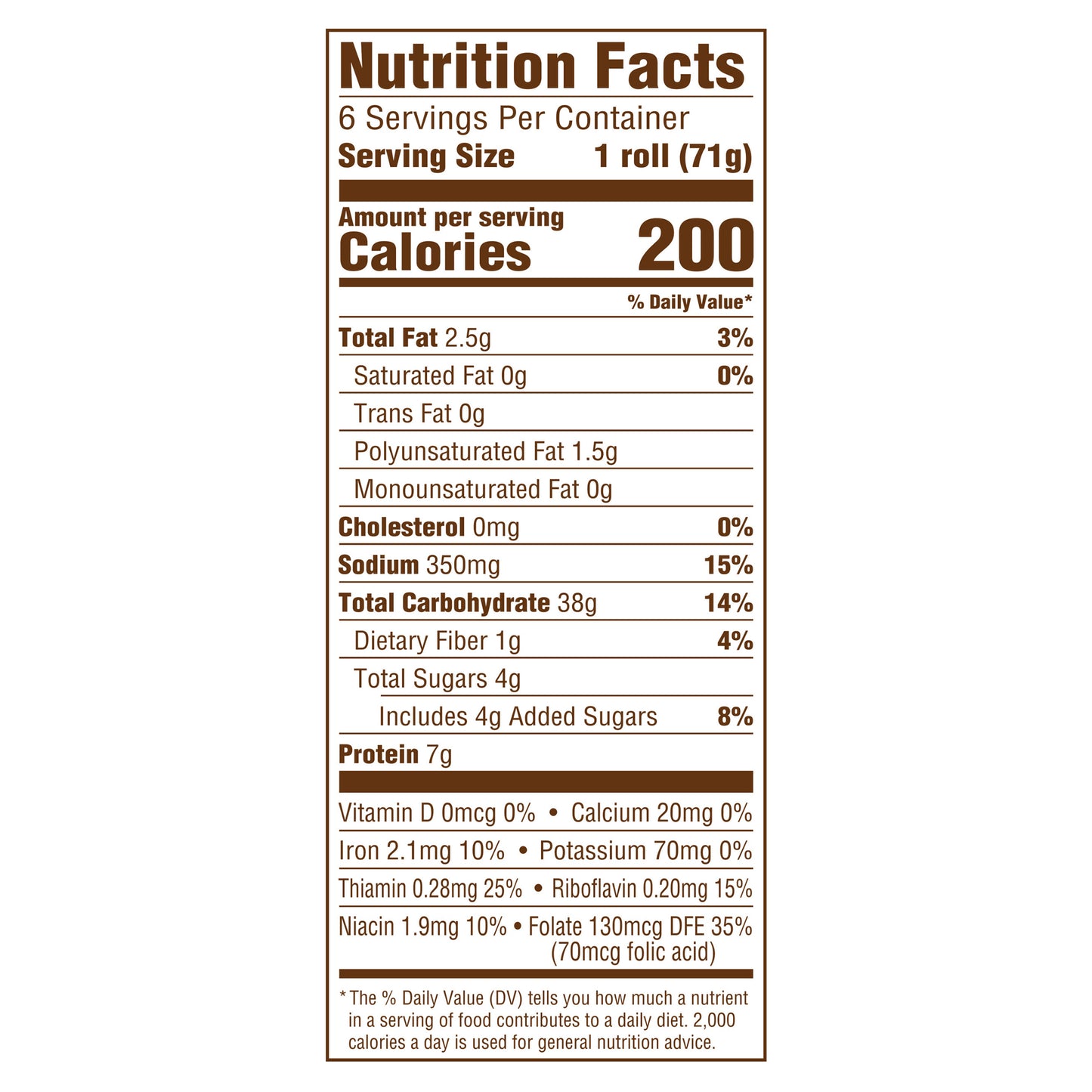 Sara Lee Artesano Bakery Bread Plain Sausage Rolls, 6  count, 15 oz