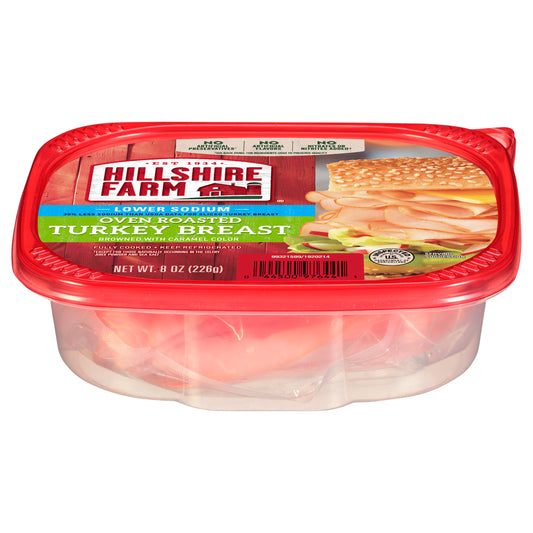 Hillshire Farm Ultra Thin Sliced Lower Sodium Oven Roasted Turkey Breast Sandwich Meat, 8 oz