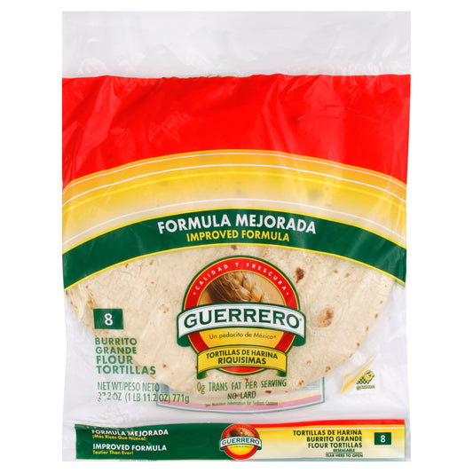 Guerrero Tortillas 8 ea - Burrito Riquisima