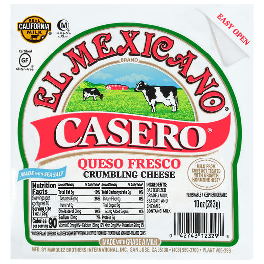 El Mexicano Casero Queso Fresco Crumbling Cheese 10 oz