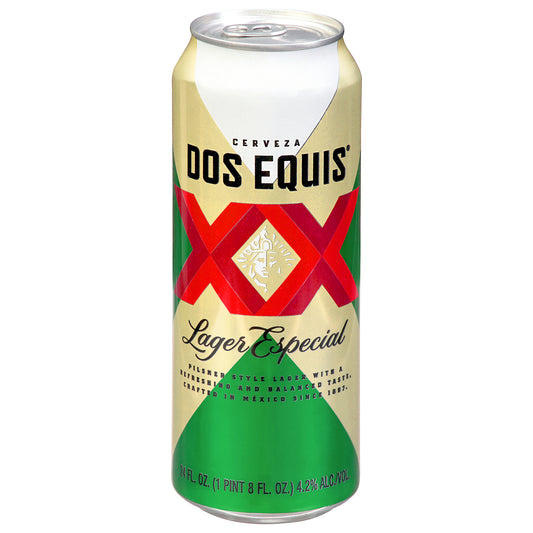 Dos Equis Especial Lager Beer 24 oz