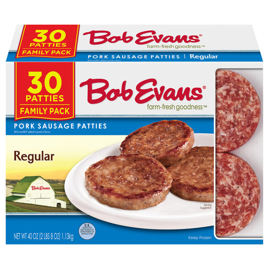 Bob Evans® Regular Pork Sausage Patties 40 oz. Box