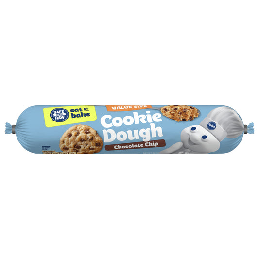 Pillsbury Ready To Bake Refrigerated Cookie Dough, Chocolate Chip, Value Size, 30 Cookies, 30 oz