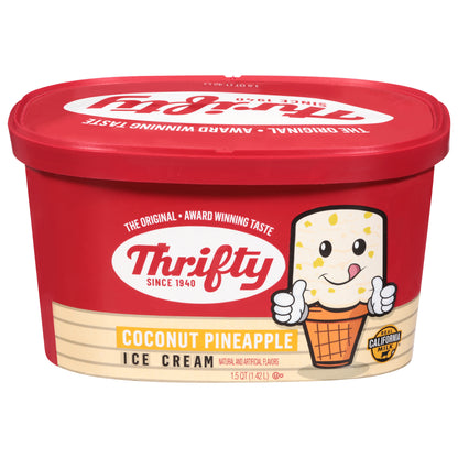 Thrifty Coconut Pineapple Ice Cream 1.5 qt