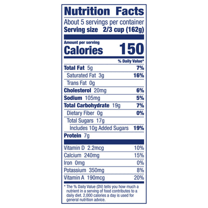 Mountain High, Original Whole Milk Yogurt, Vanilla, Gluten Free Snacks, 32 OZ Yogurt Container