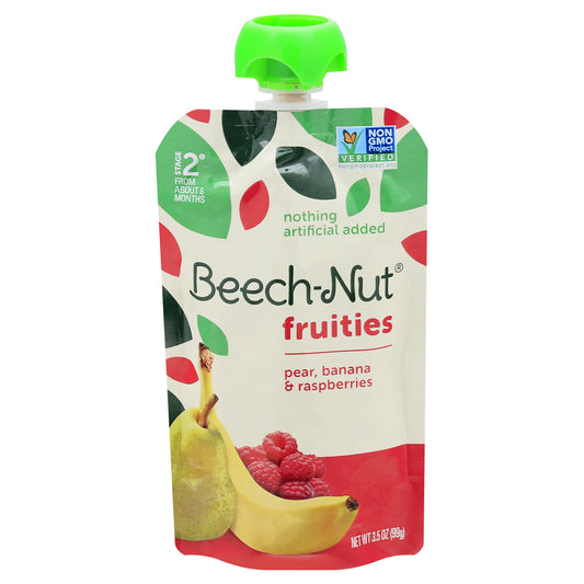 Beech-Nut Fruities Stage 2 (from About 6 Months) Pear, Banana & Raspberries 3.5 oz