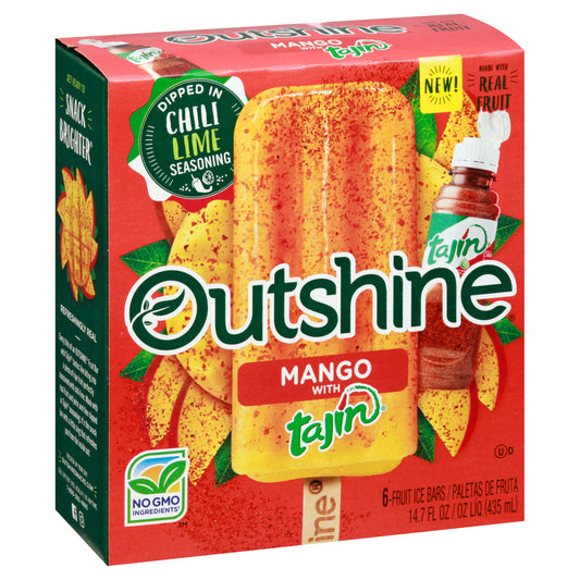 Outshine Mango with Tajin Fruit Ice Bars 6 ea