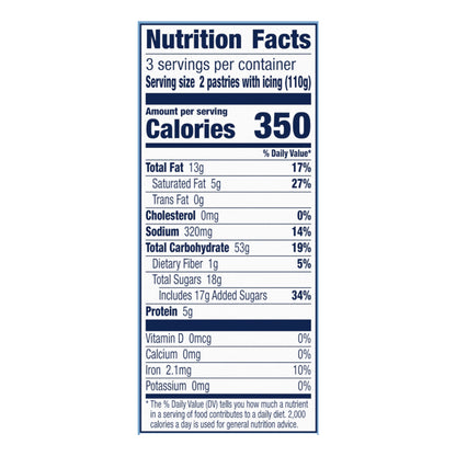 Pillsbury Toaster Strudel Pastries, Cream Cheese & Strawberry, 6 ct, 11.7 oz