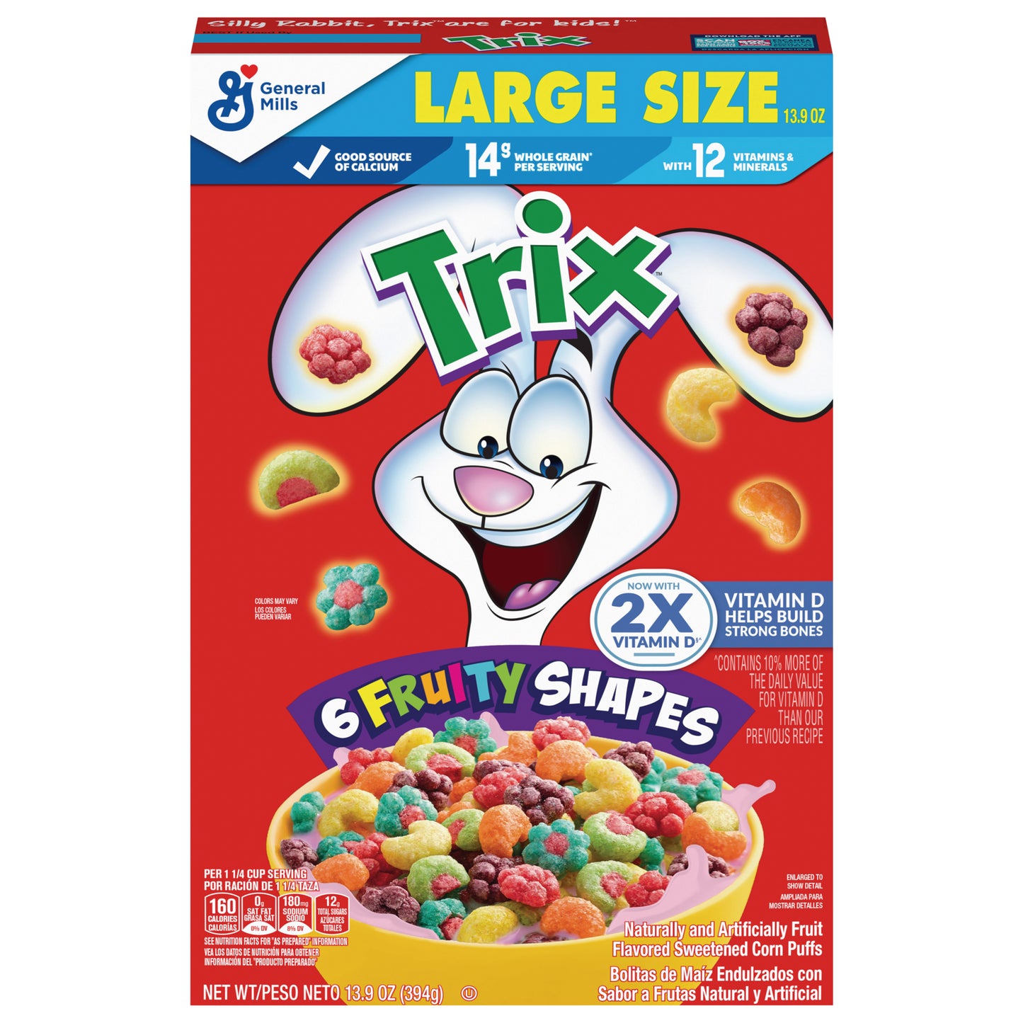 Trix, Cereal, Fruit Flavored Corn Puffs, 13.9 oz