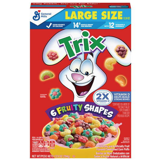 Trix, Cereal, Fruit Flavored Corn Puffs, 13.9 oz