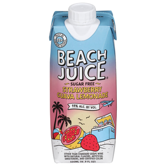 Beach Juice Sugar Free Strawberry Guava Lemonade 16.9 fl oz