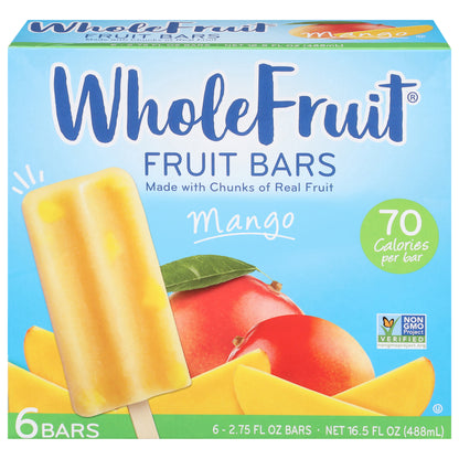 Whole Fruit Mango Fruit Bars 6 - 2.75 fl oz Bars