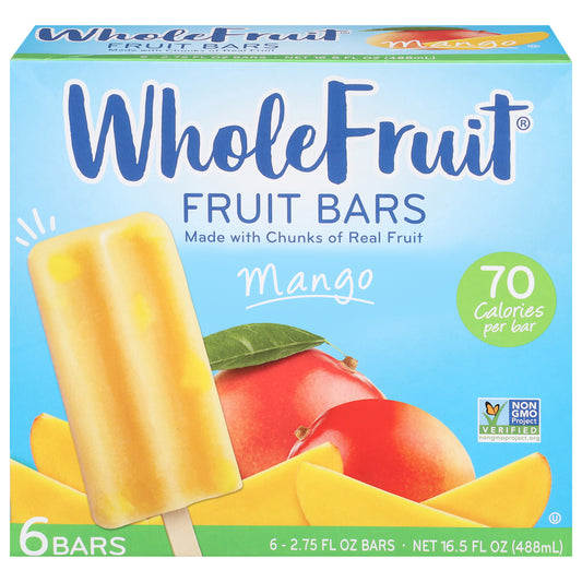 Whole Fruit Mango Fruit Bars 6 - 2.75 fl oz Bars